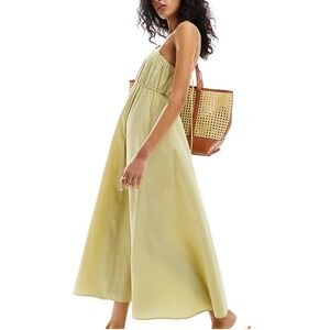 Asos Milkmaid Cottagecore Midi Dress Sz 6 Regency Soft French Girl Boho Earthy